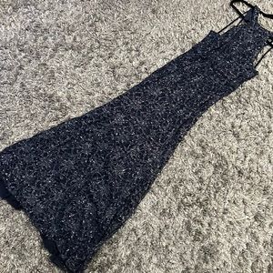 Windsor Navy halter Maxi Dress